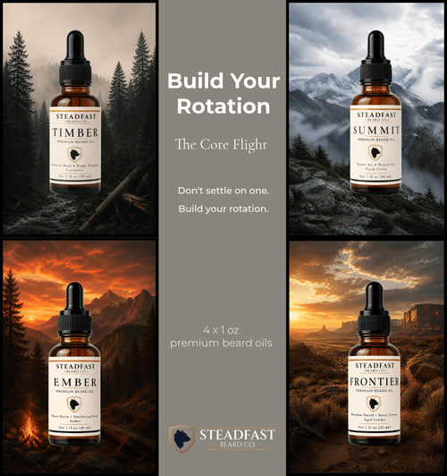 Core Flight Beard Oil Set | Full-Size Beard Oil Gift Set for Men | Steadfast Beard Co. - Steadfast Beard Co.