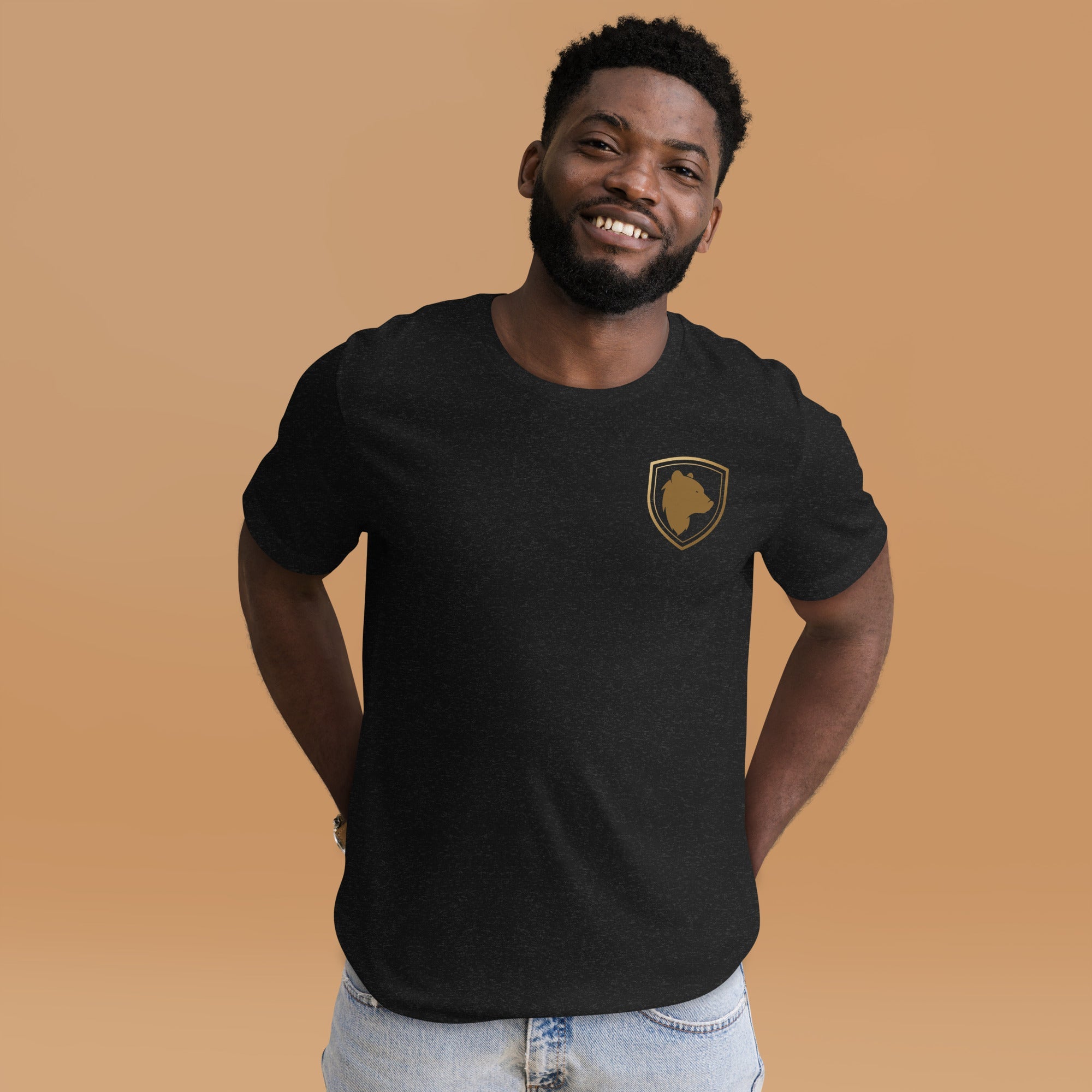 Steadfast Bear Logo Front Left Chest Unisex t-shirt - Steadfast Beard Co.