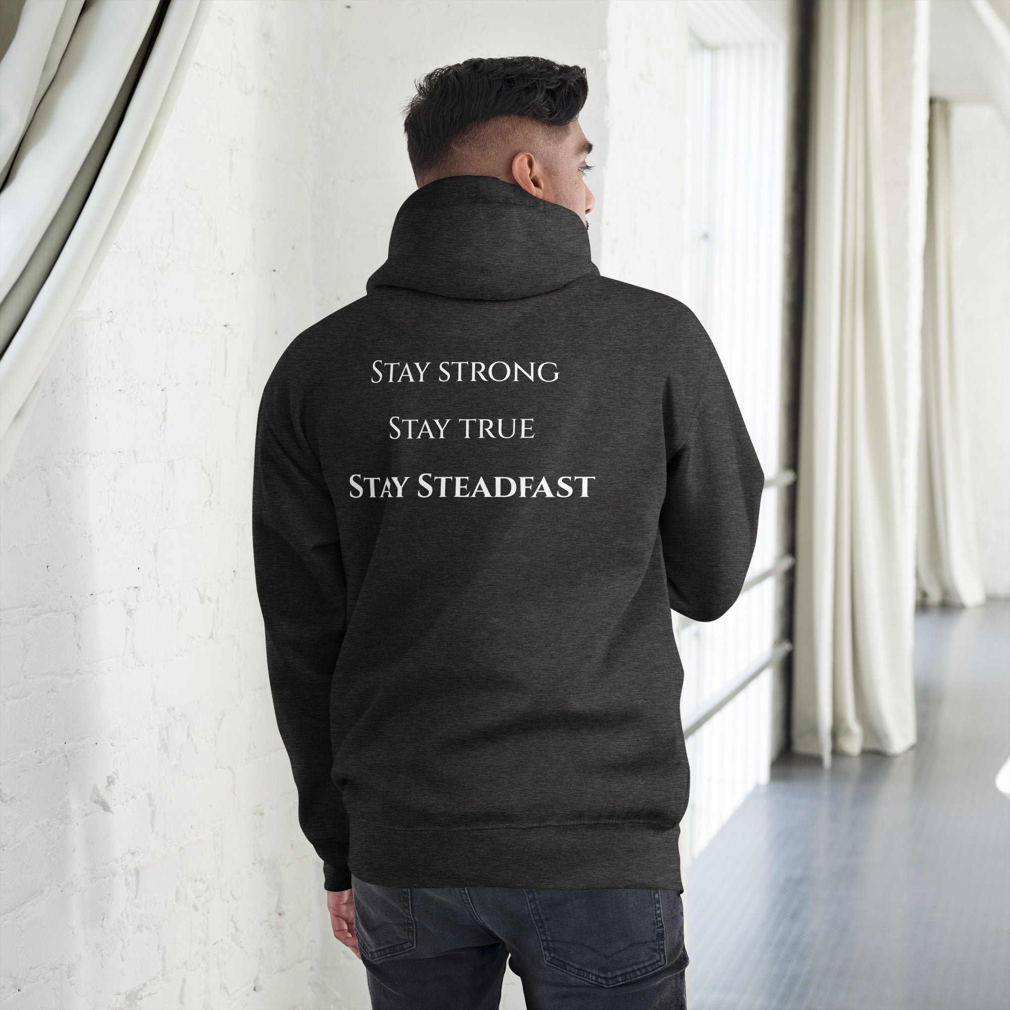 Steadfast Beard Co. Big Bear Logo with Motto Unisex Hoodie - Steadfast Beard Co.