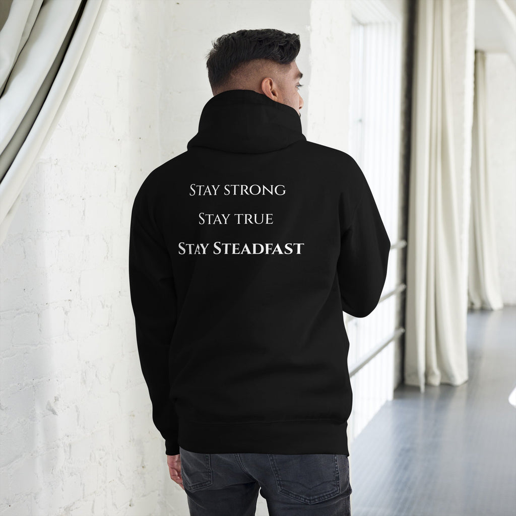 Steadfast Beard Co. Big Bear Logo with Motto Unisex Hoodie - Steadfast Beard Co.