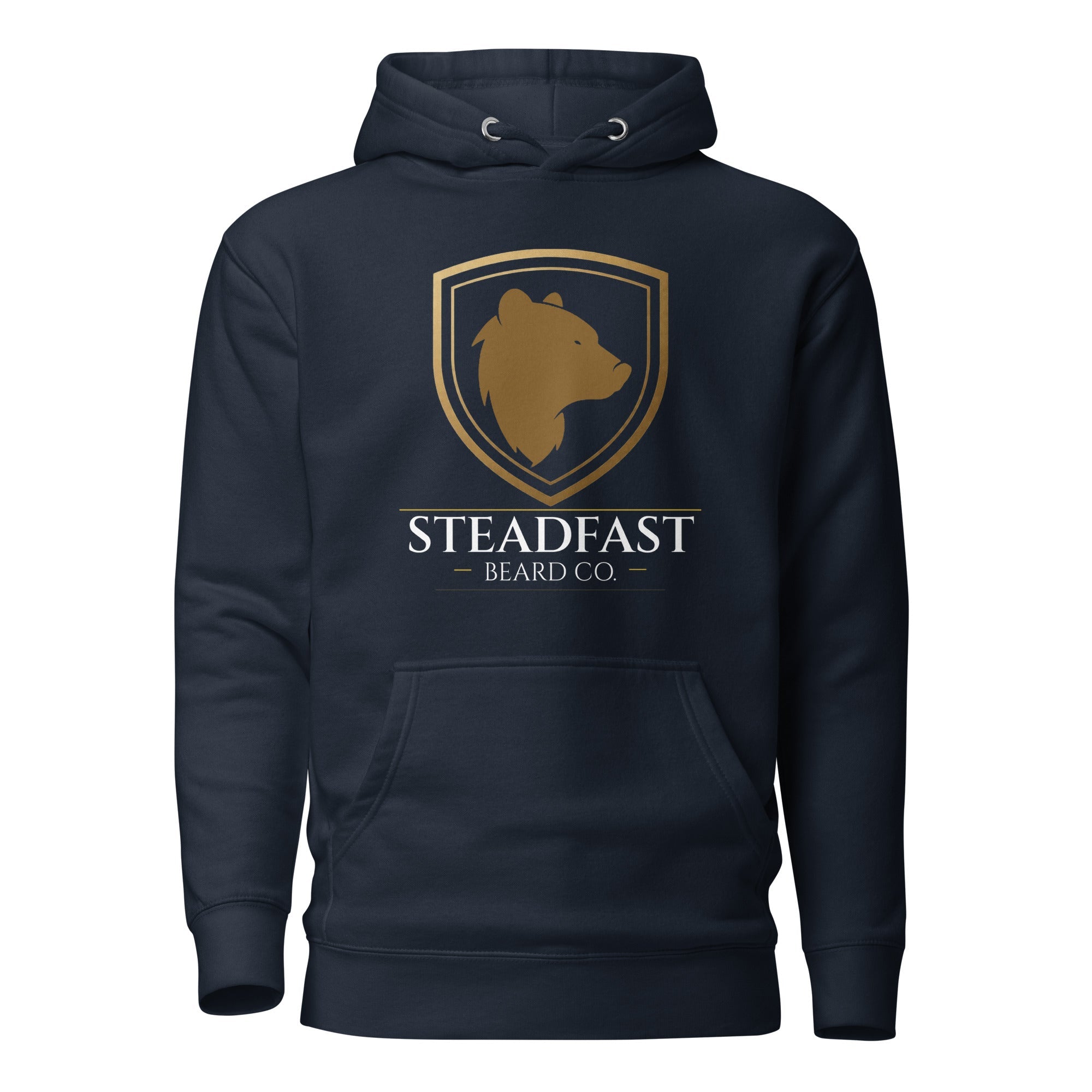 Steadfast Beard Co. Big Bear Logo with Motto Unisex Hoodie - Steadfast Beard Co.