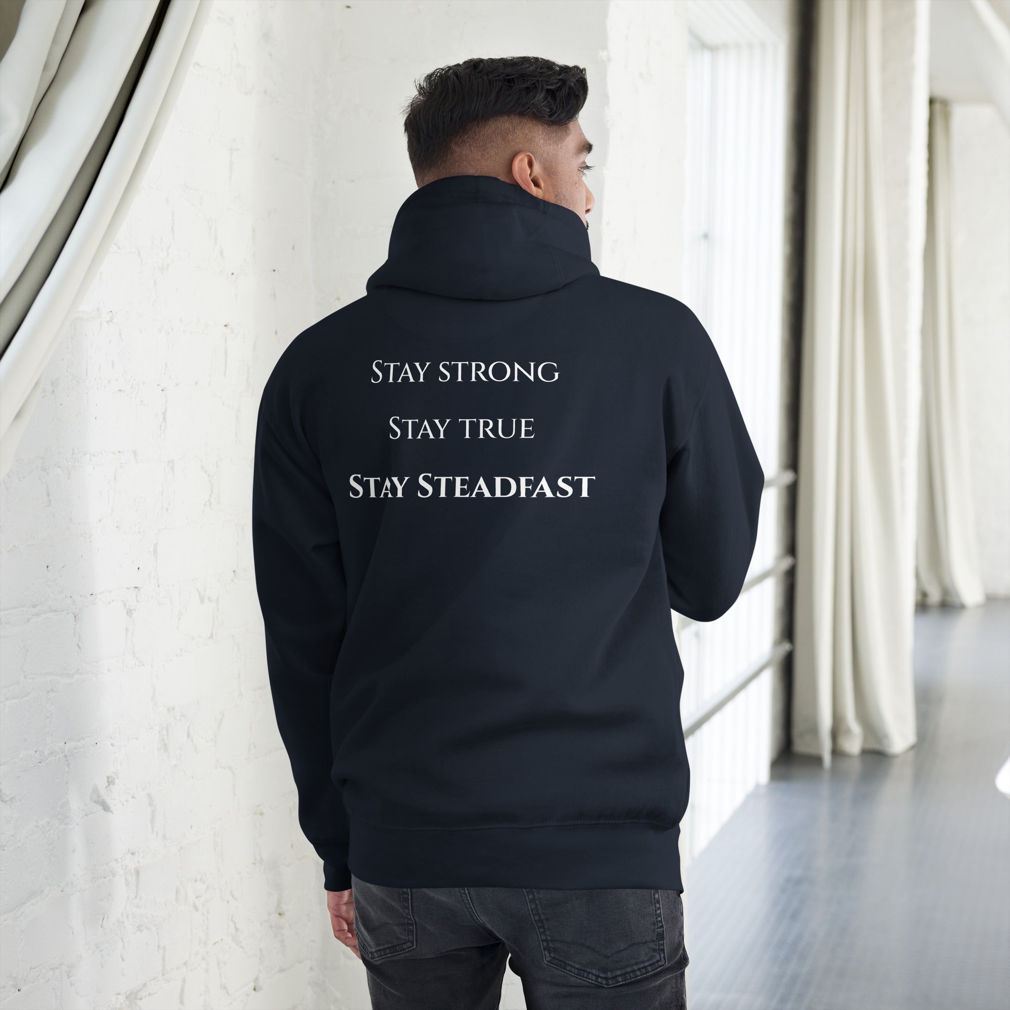 Steadfast Beard Co. Big Bear Logo with Motto Unisex Hoodie - Steadfast Beard Co.