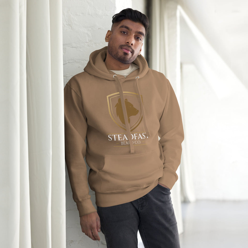 Steadfast Beard Co. Big Bear Logo with Motto Unisex Hoodie - Steadfast Beard Co.