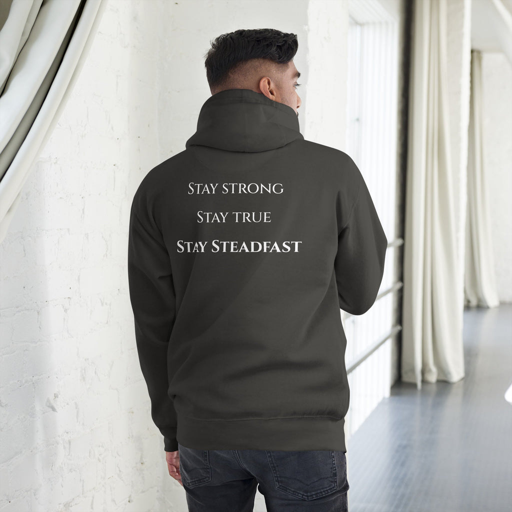 Steadfast Beard Co. Big Bear Logo with Motto Unisex Hoodie - Steadfast Beard Co.
