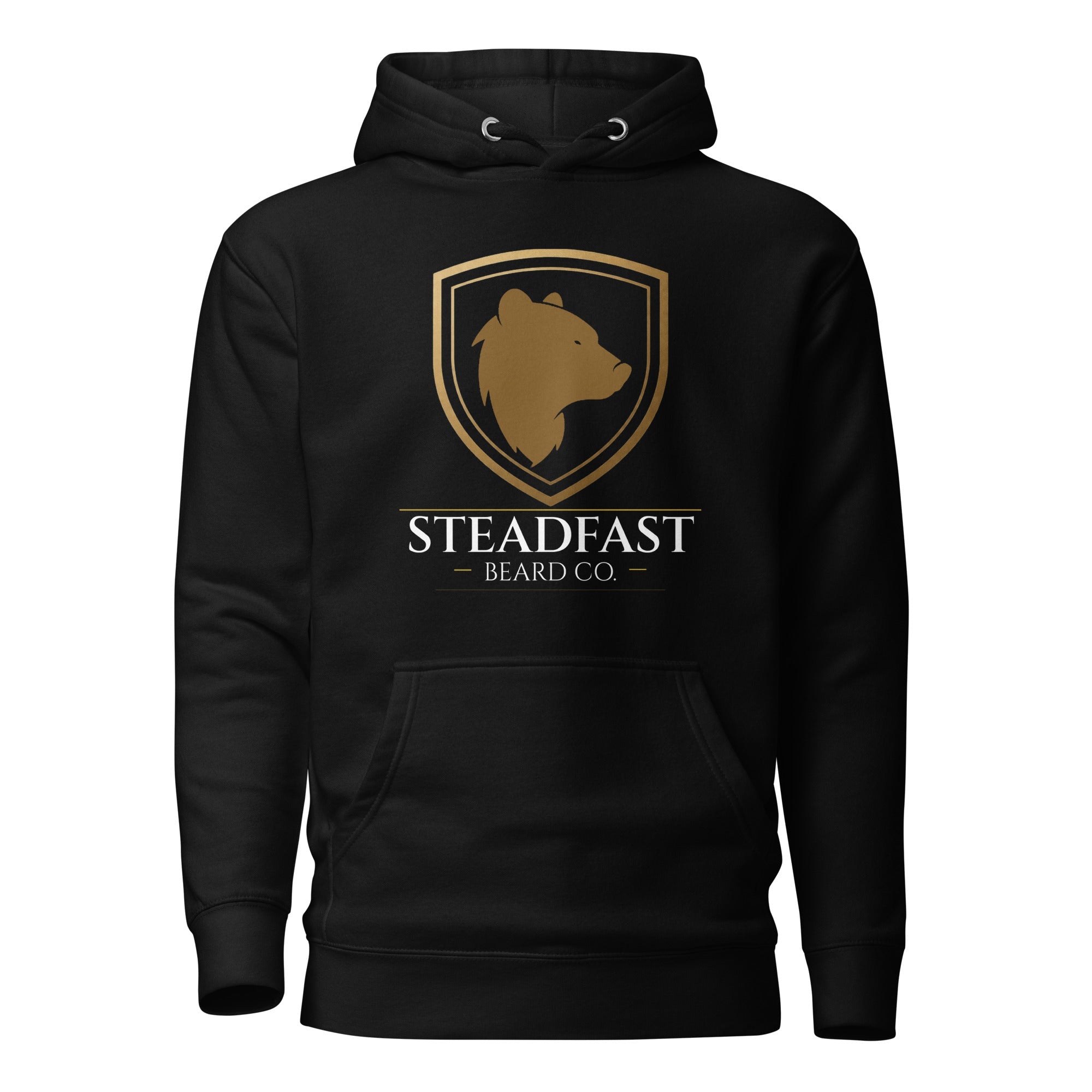 Steadfast Beard Co. Big Bear Logo with Motto Unisex Hoodie - Steadfast Beard Co.