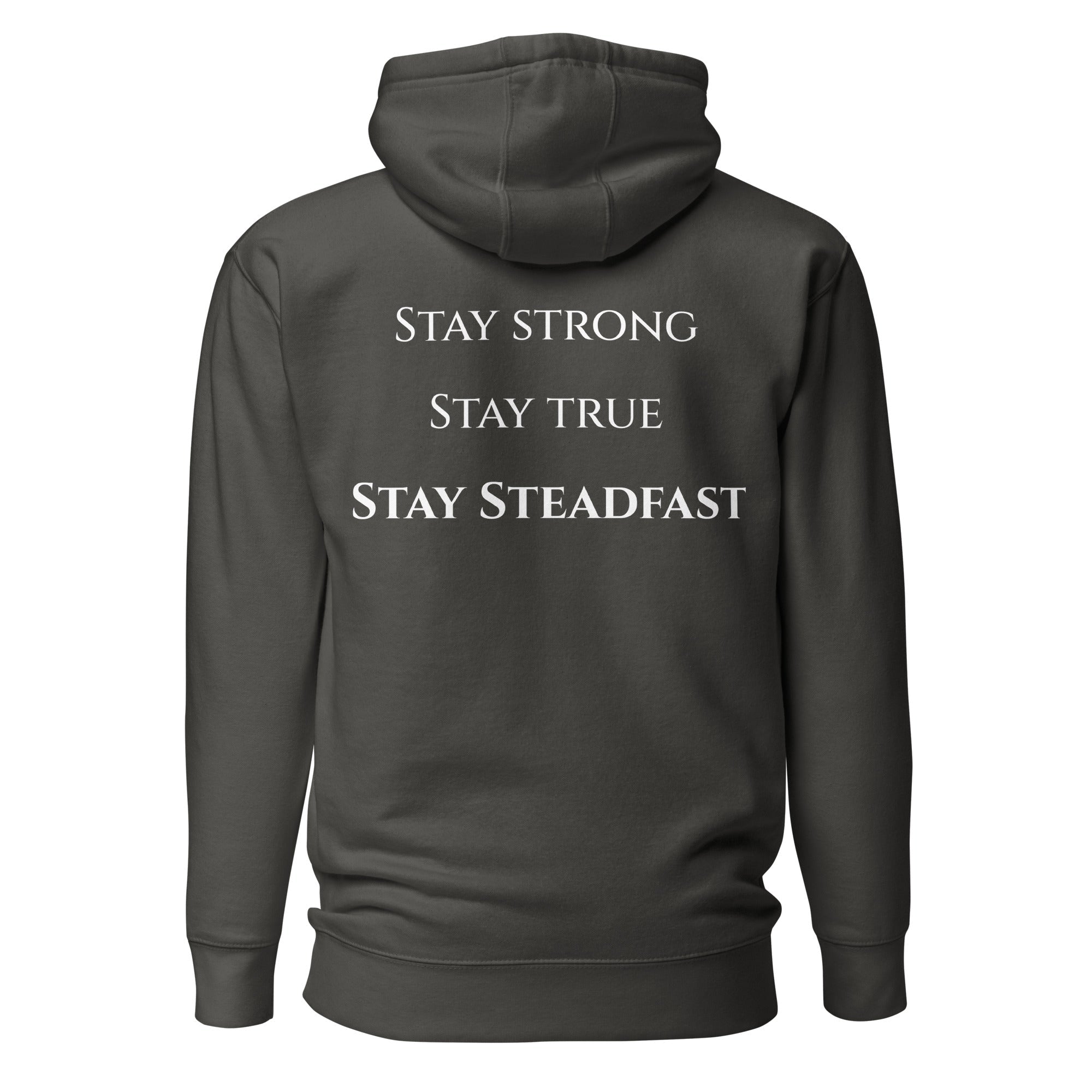 Steadfast Beard Co. Big Bear Logo with Motto Unisex Hoodie - Steadfast Beard Co.