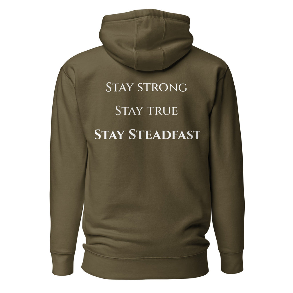 Steadfast Beard Co. Big Bear Logo with Motto Unisex Hoodie - Steadfast Beard Co.