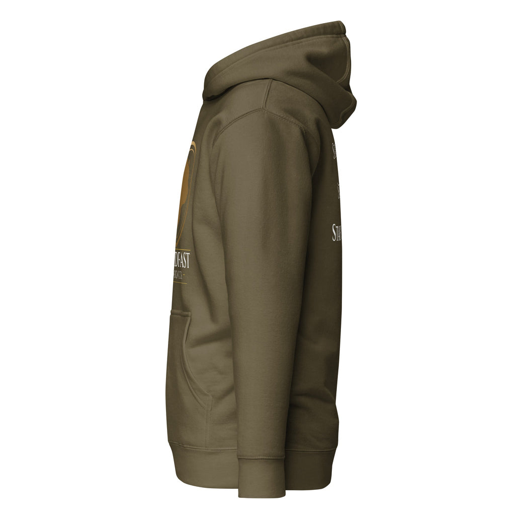 Steadfast Beard Co. Big Bear Logo with Motto Unisex Hoodie - Steadfast Beard Co.