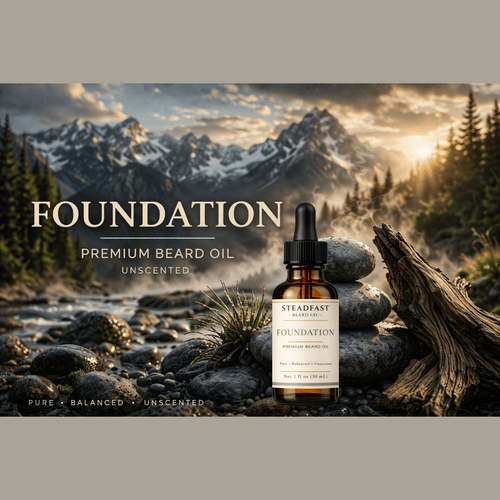 Steadfast Beard Co. Foundation Beard Oil – 1 oz | Signature Scent | Daily Men's Beard Oil - Steadfast Beard Co.
