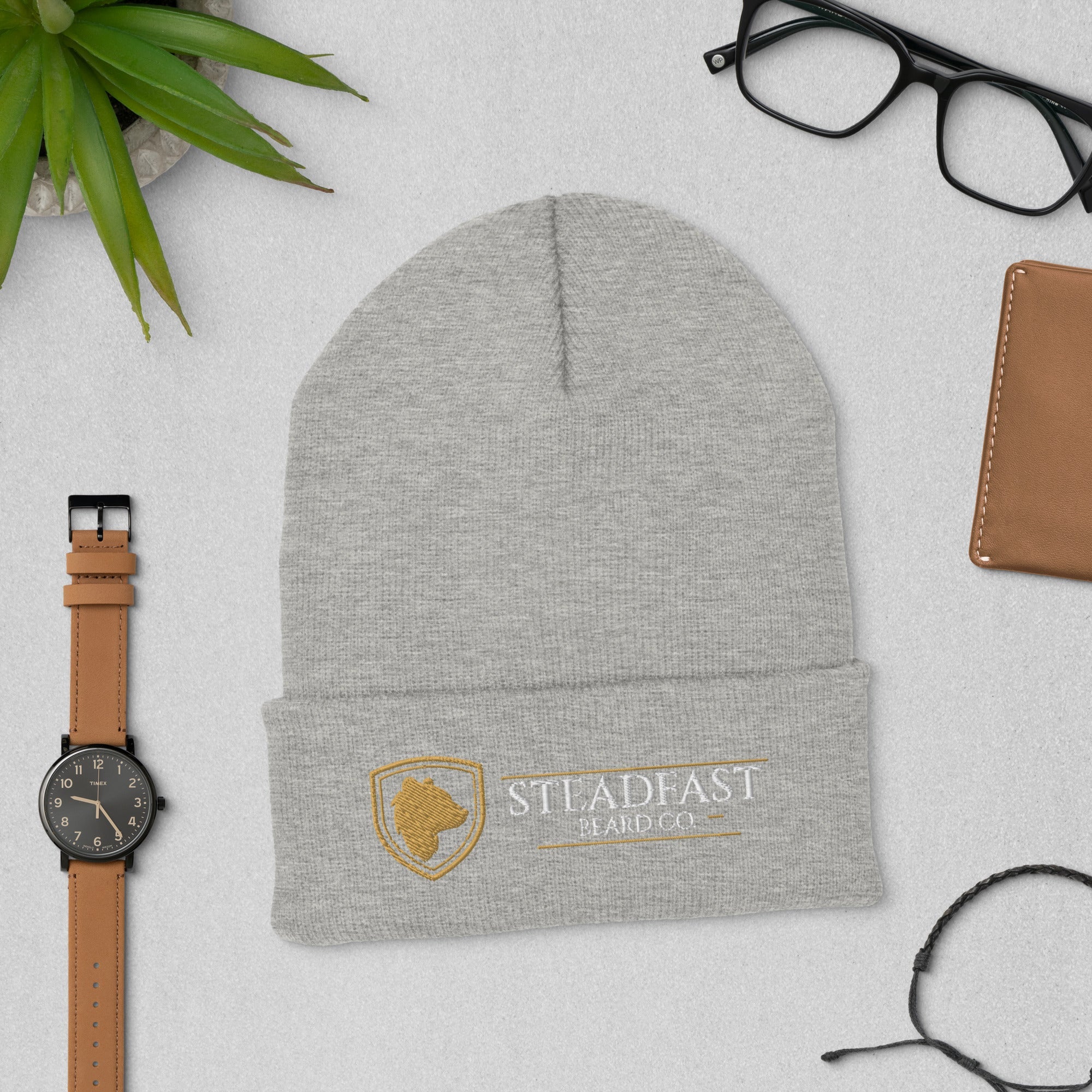 Steadfast Beard Co. & Logo Cuffed Beanie - Steadfast Beard Co.