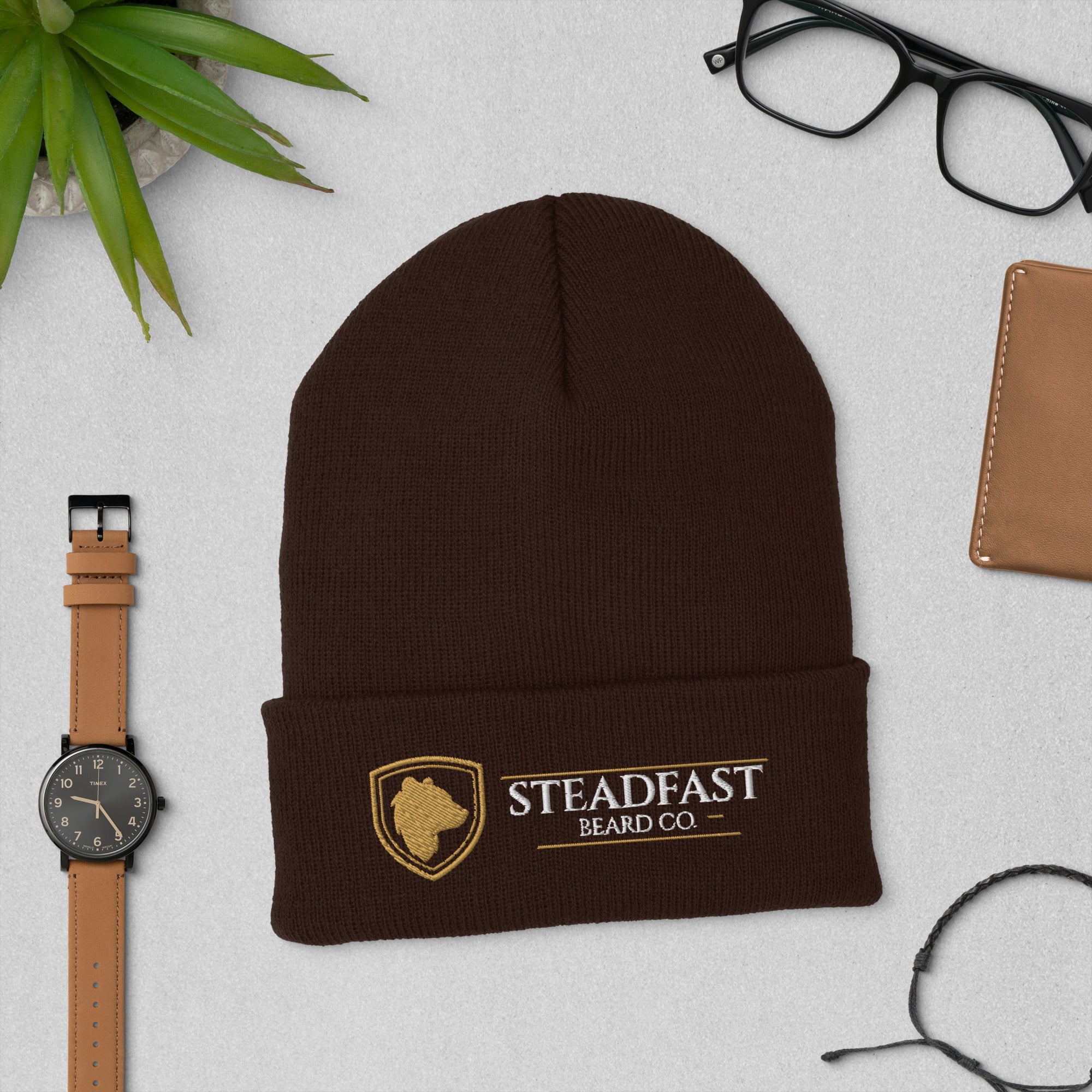 Steadfast Beard Co. & Logo Cuffed Beanie - Steadfast Beard Co.