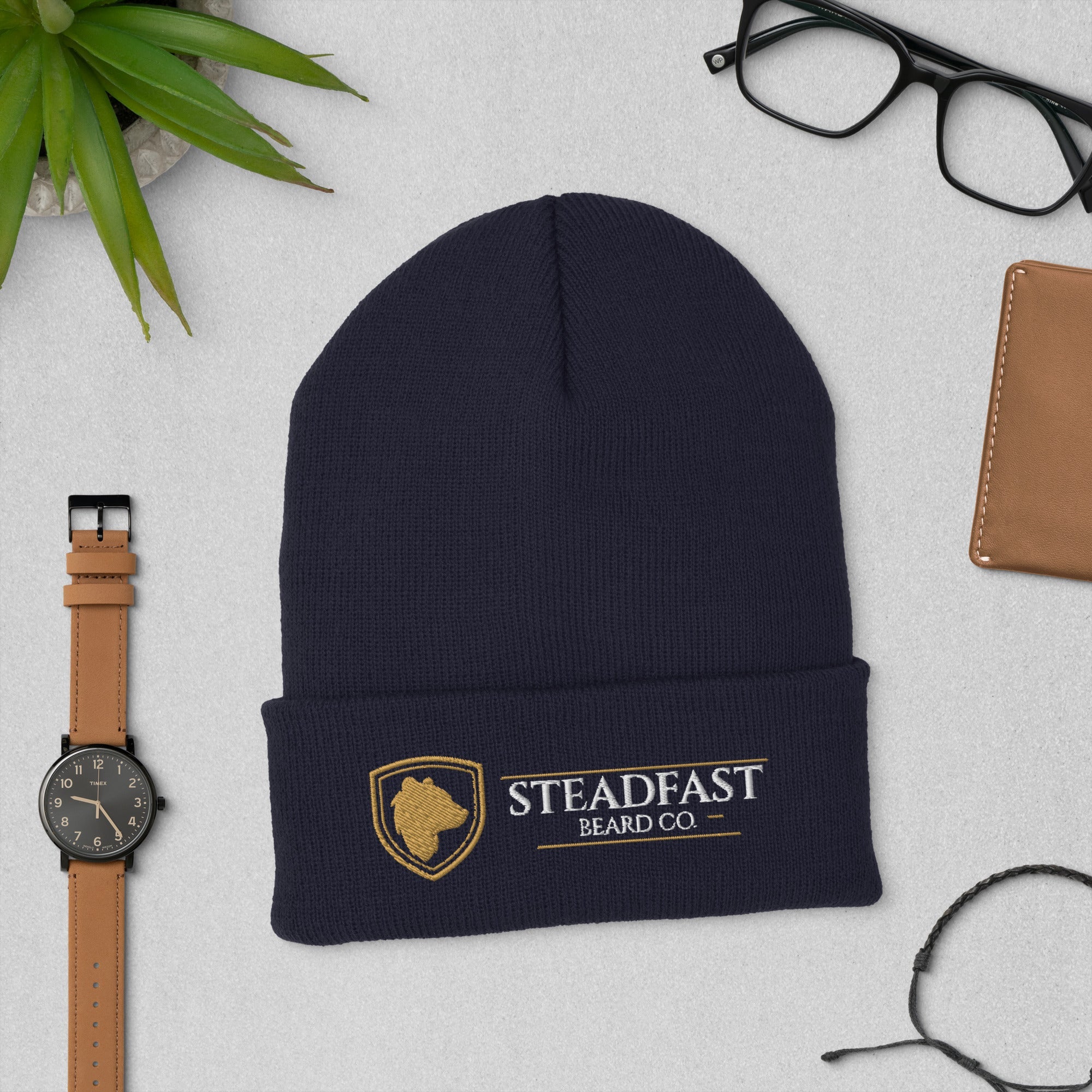 Steadfast Beard Co. & Logo Cuffed Beanie - Steadfast Beard Co.